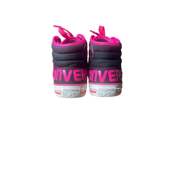 Women’s Converse all star Chuck Taylor Hot Pink Black like new!! Size 8 - Picture 3 of 5